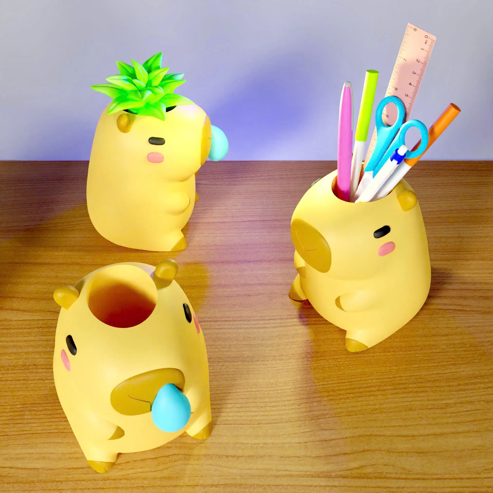 Cute Capybara - Pen Holder & Planter