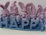 Easter Gnomes with the word HAPPY-0