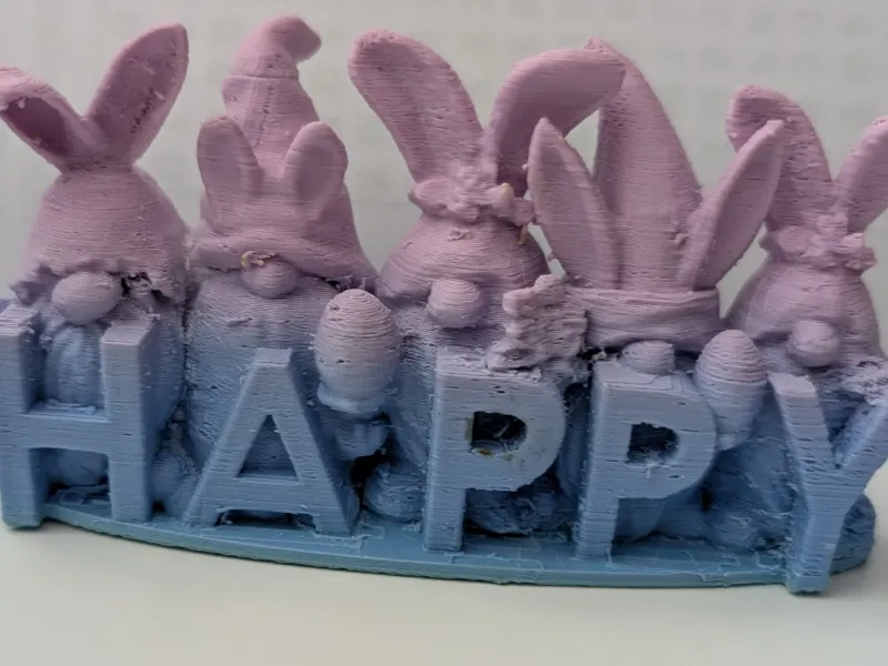 Easter Gnomes with the word HAPPY