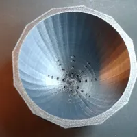 Self Watering Draining Low Poly Spiral Twist Planter Pot-3