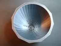 Self Watering Draining Low Poly Spiral Twist Planter Pot-3