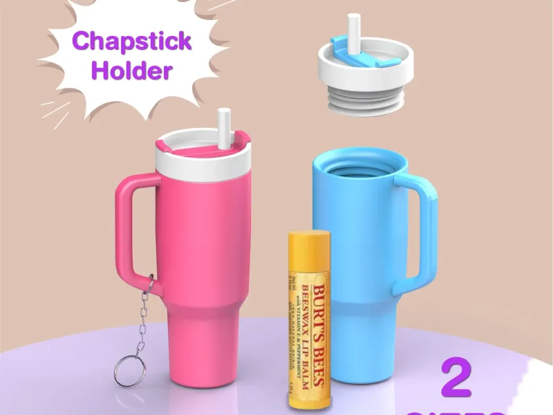 Stanley Tumbler Keychain - Pill Box, Removable Screw Top