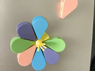 Multi functional petal snack clip&refrigerator sticker