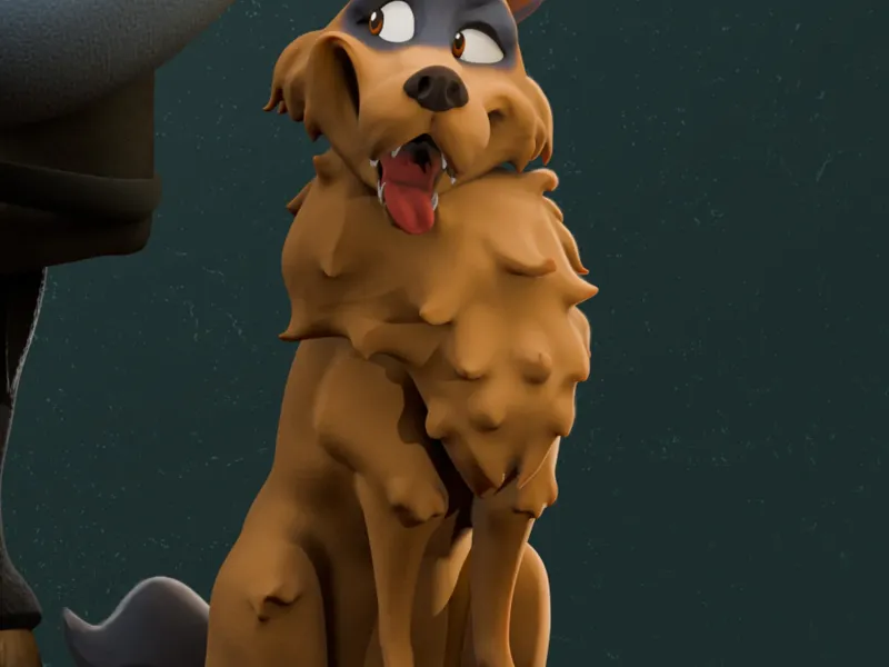 Stylized Dog (Disney Pixar Inspired)