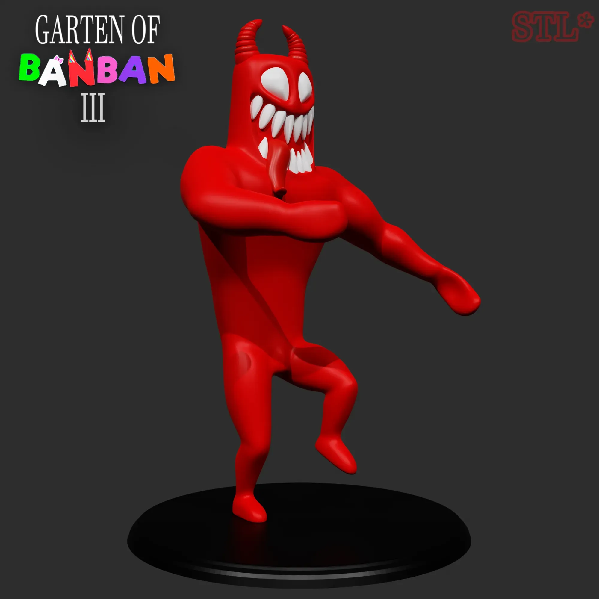 Monster the Jester from the game Garten of Banban 3.