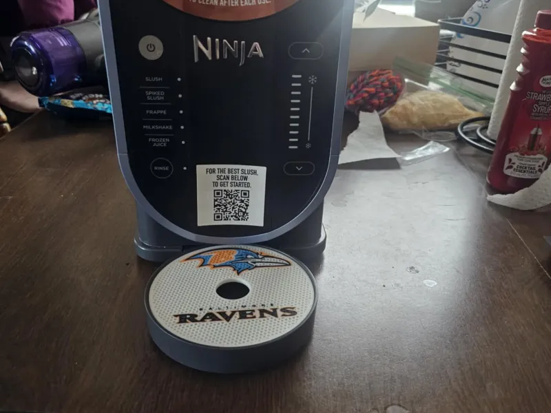 Baltimore Ravens Ninja Slushie Tray Insert | 3D Printed Drip