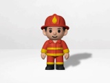 Cute Firefighter Boy-1