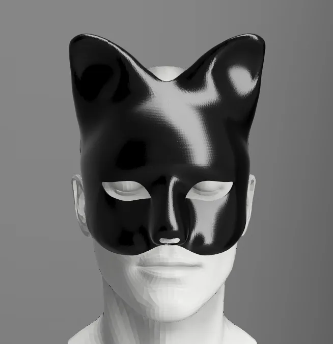 Masque Chat Design 3D | Modèle de Cosplay et Déguisement
