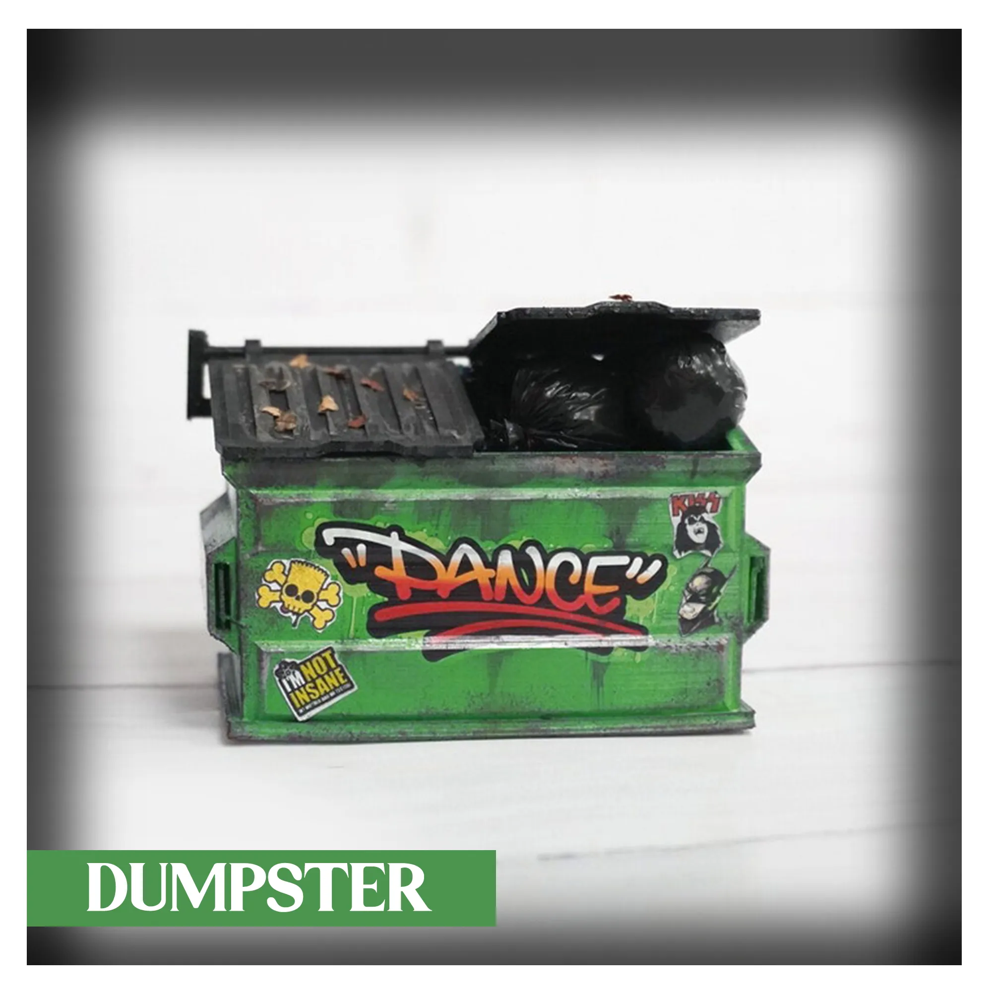 Props terrain stl download dumpster diorama part sculpture