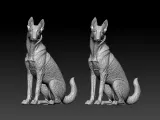 Malinois Sheepdog - Belgian Shepherd model - 3D print-3