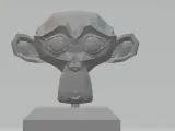 Poly Monkey Head-0