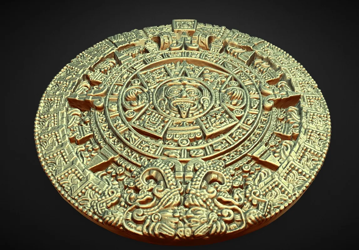 ancient mayan aztec calender