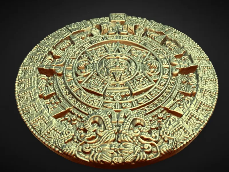 Antiker Maya-Azteken-Kalender