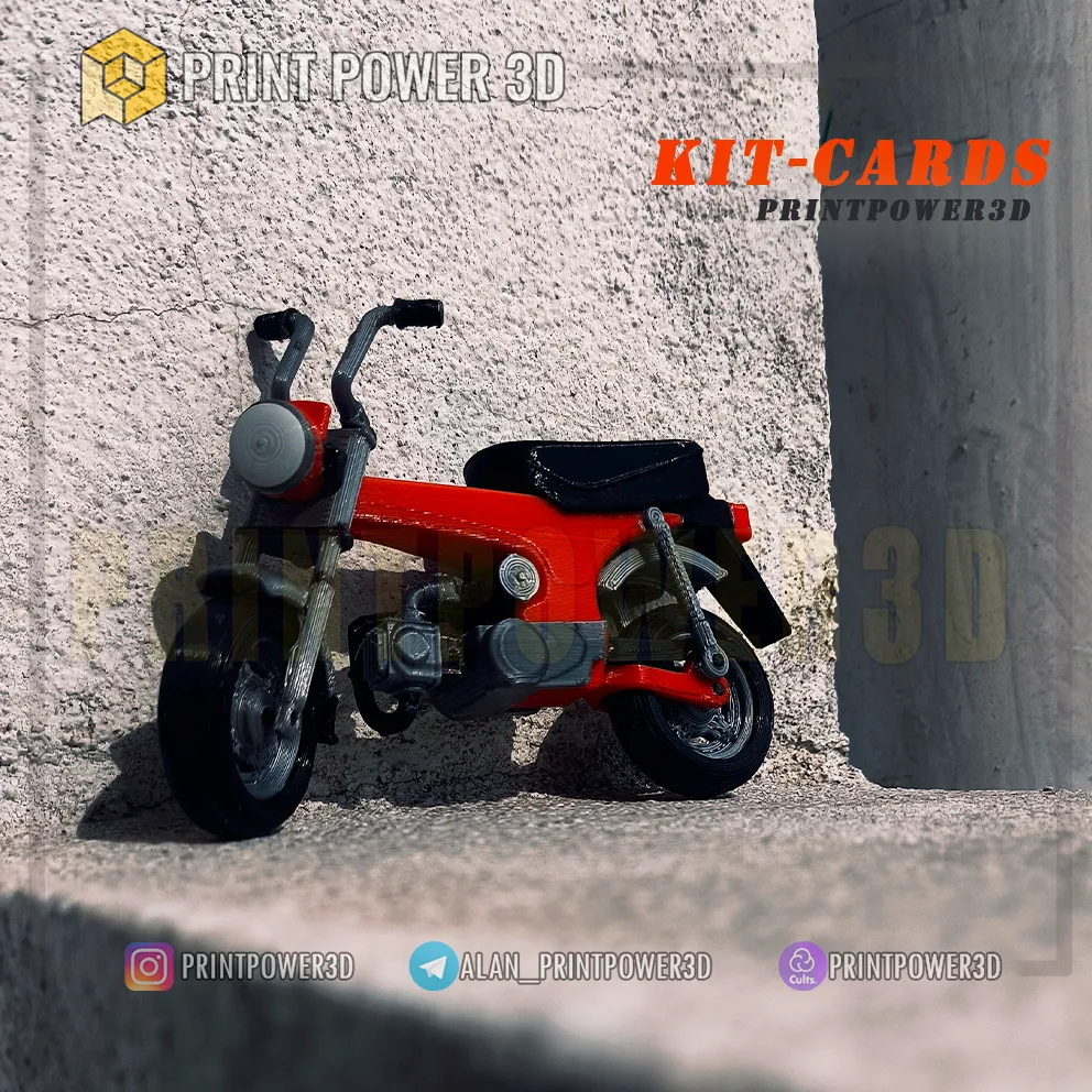 Retro mini bike kit card