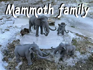 Mammoth family Ice Age