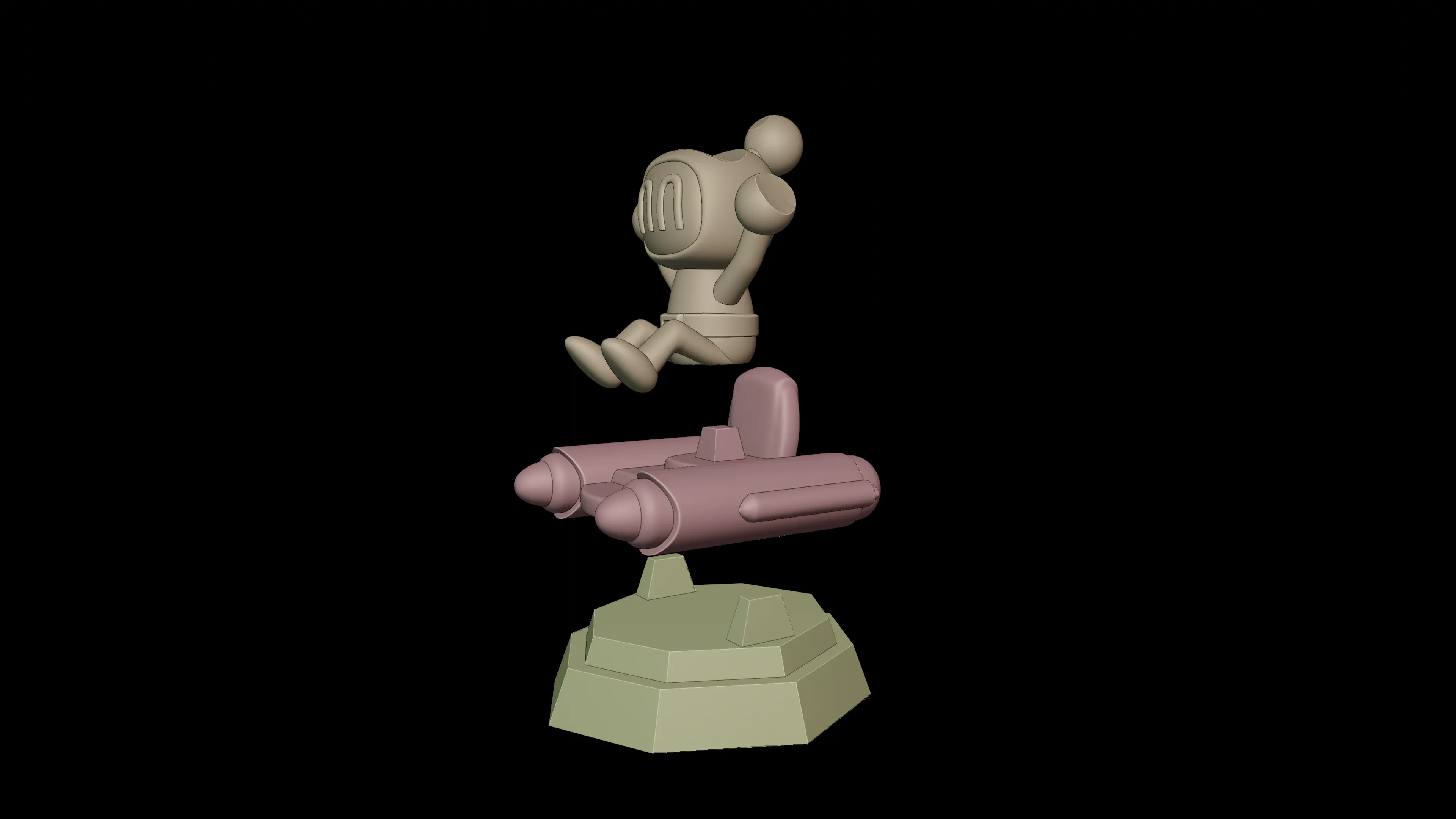 Bomberman 4 Joystick Stand Figure