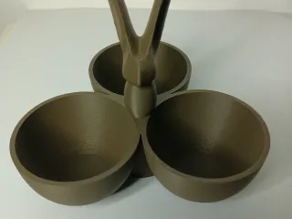 Rabbit 3 easter eggs holder
