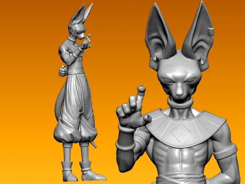 Beerus Dragon ball Z model - 3D print