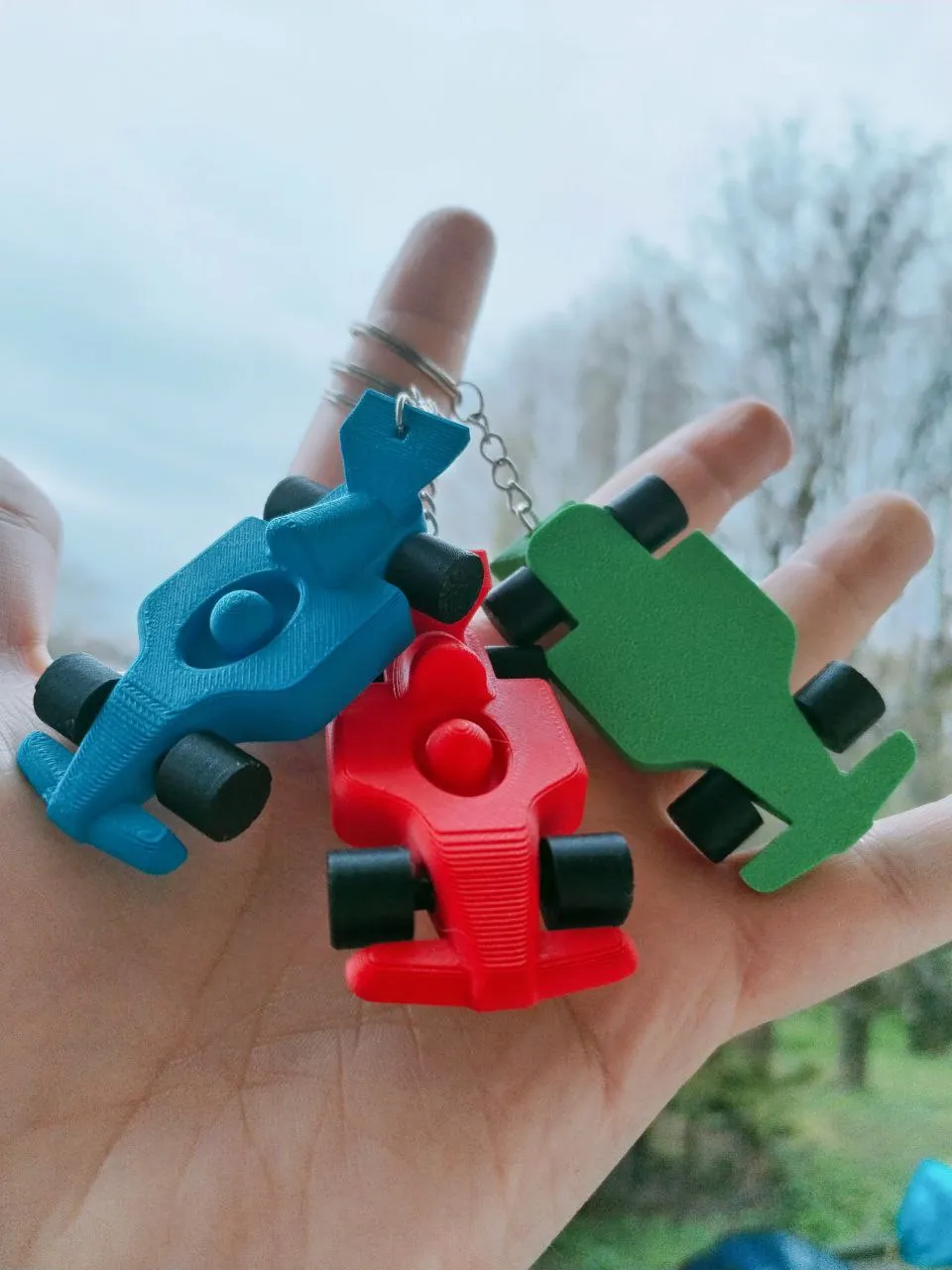 Racing Car keychain