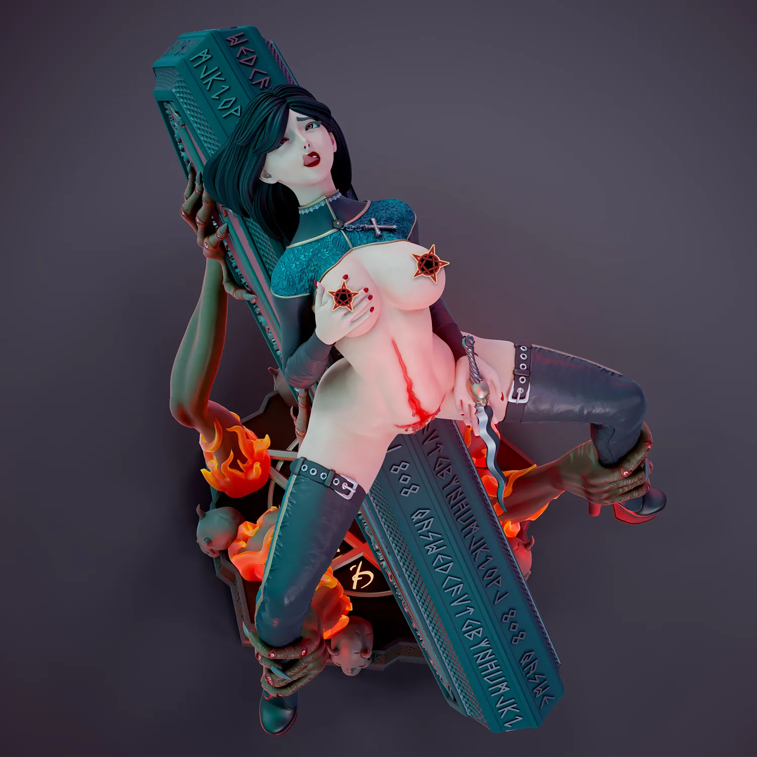 FIGURINE COLLECTION / SECT OF LUST / 3 PIECES