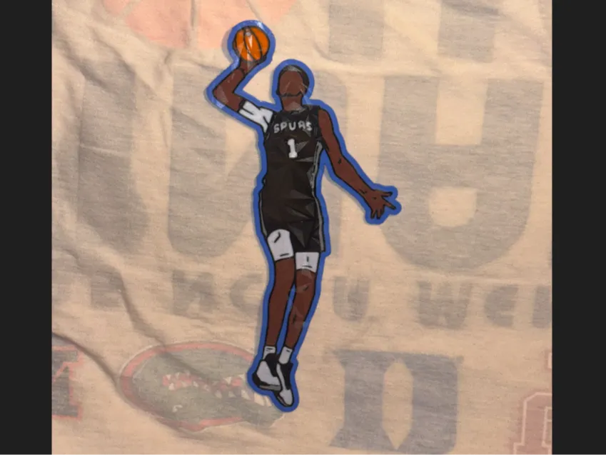Wemby Dunk Silhouette Wall Art | Spurs Fan Art-0