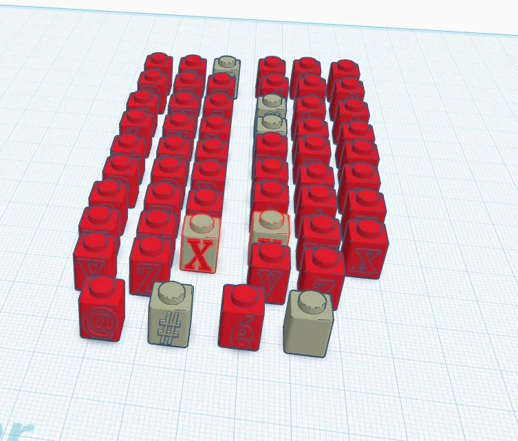 Free Board Games & Card Games STL Download - Lego compatible lettersby ...