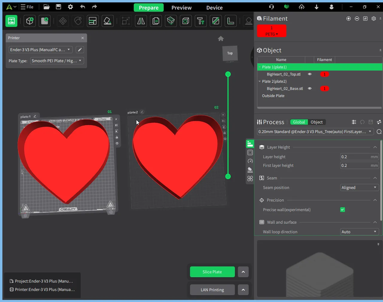 Big Heart, nestable box (v1)