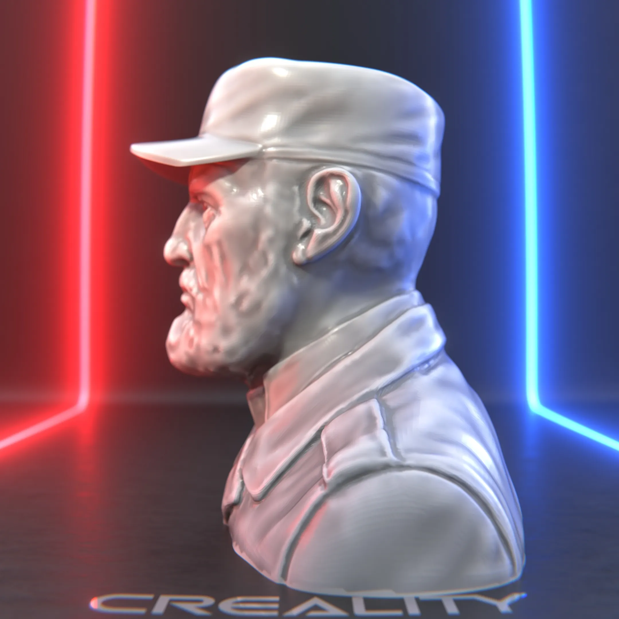 "Fidel Castro Bust" – Revolutionary Icon in Sculpture