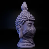 BUDDHA WITH HEADPHONES -INCLUDES THE BUDDHA WITHOUT HEADPHON-1
