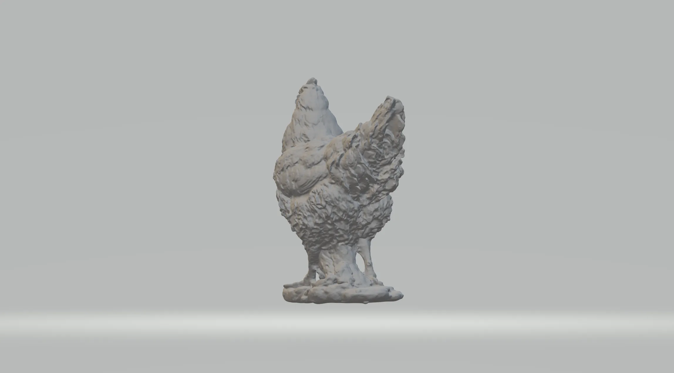 Hen Sculpture 3D print model