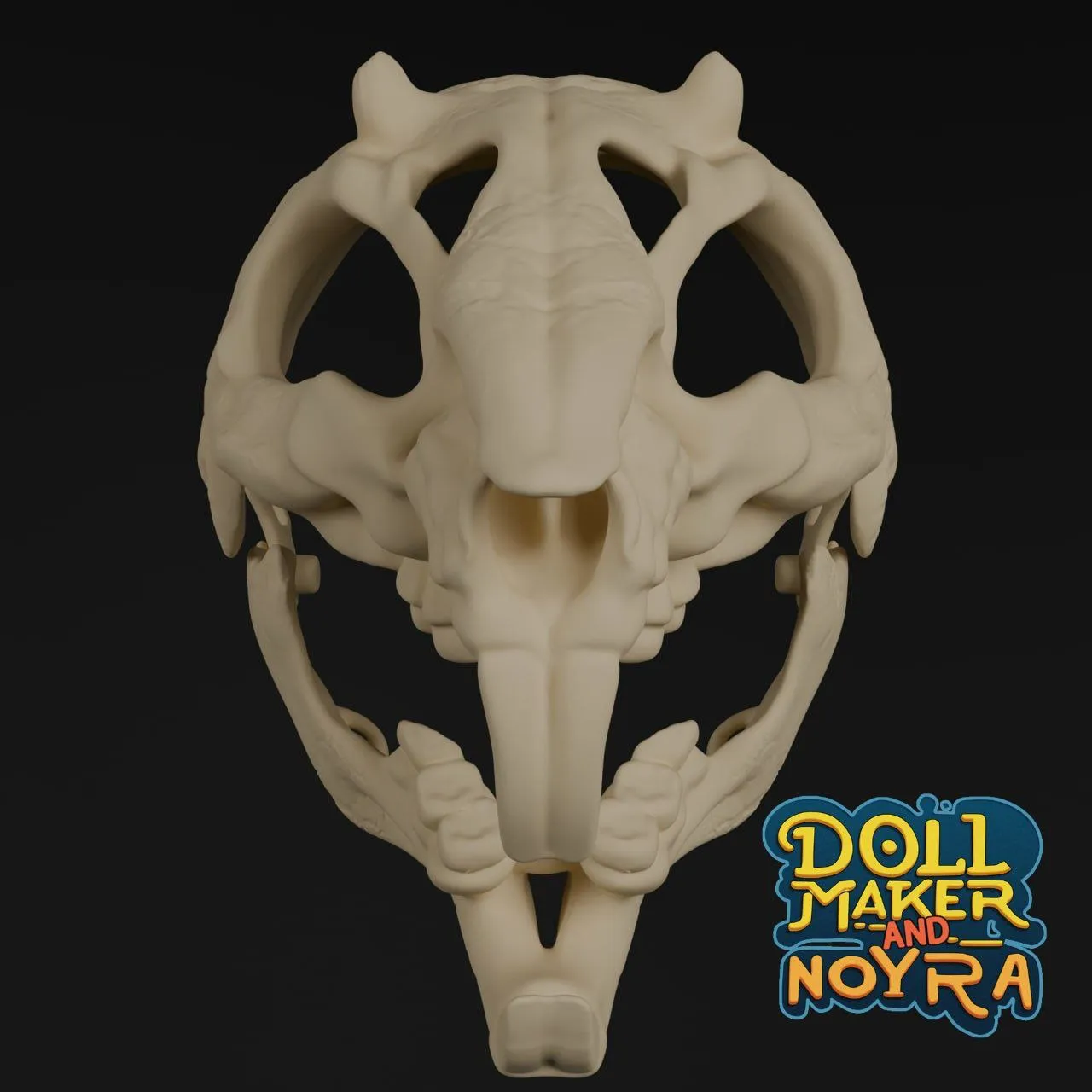 Furry head base: rat skull