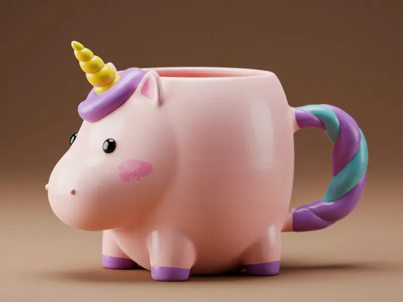 Sip of Magic: The 3D Printed Unicorn Mug of Cuteness.