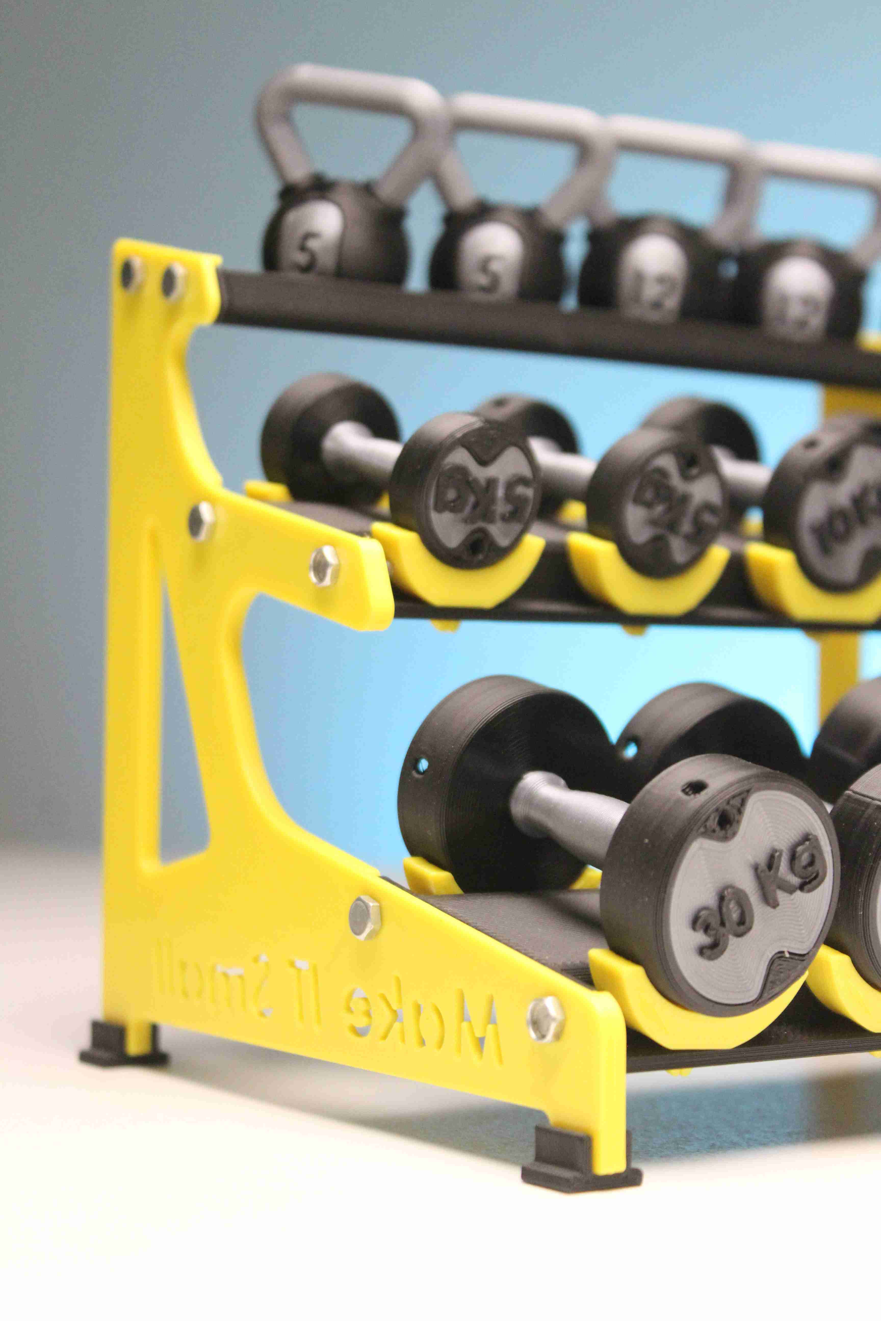 Mini dumbell online rack