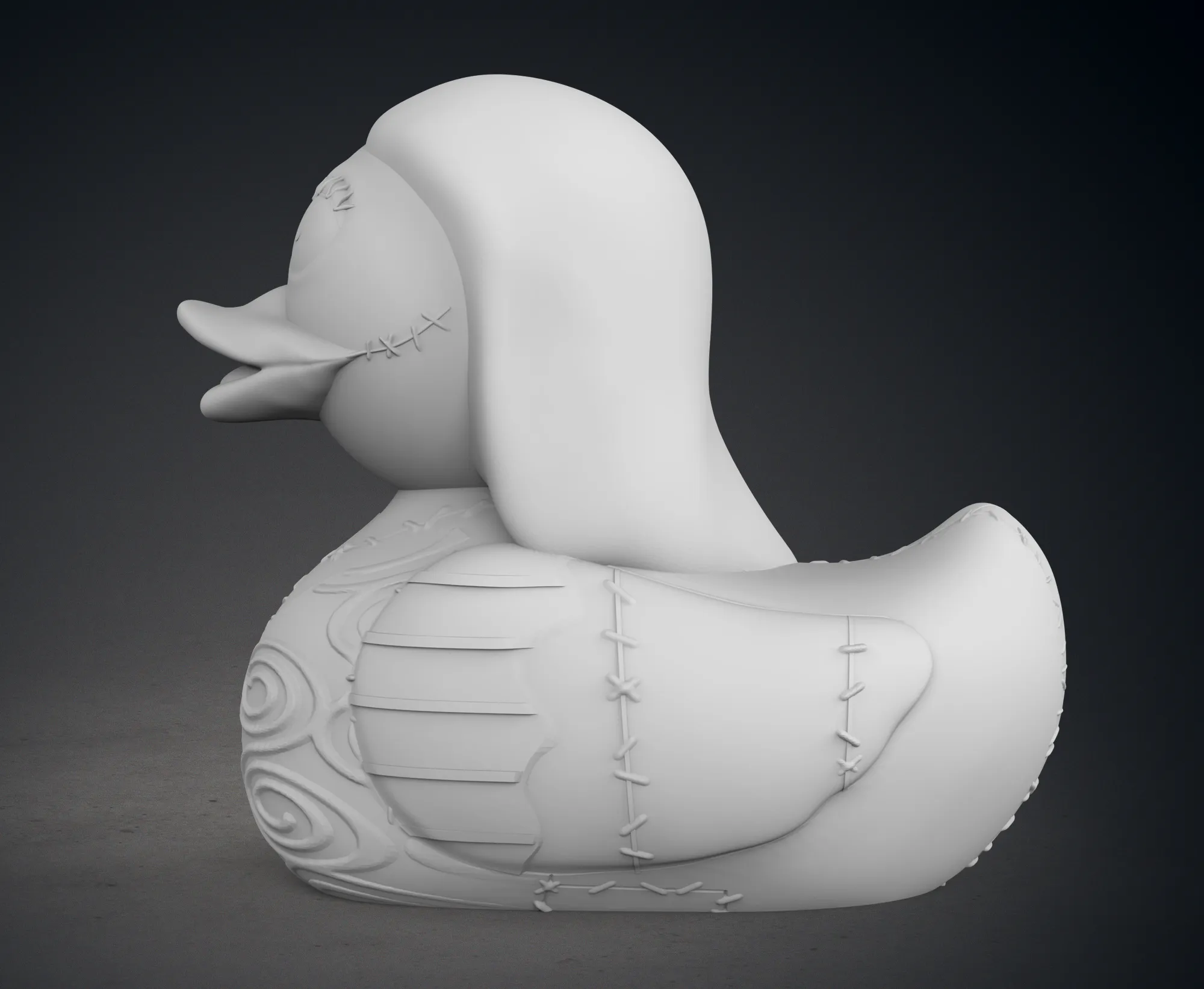 Cute Jack and Sally Skellington Rubber Ducks