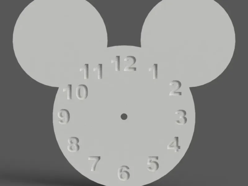 mickey wall clock