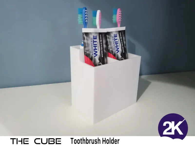 Toothbrush Holder THE CUBE with water drainage, 2 variations