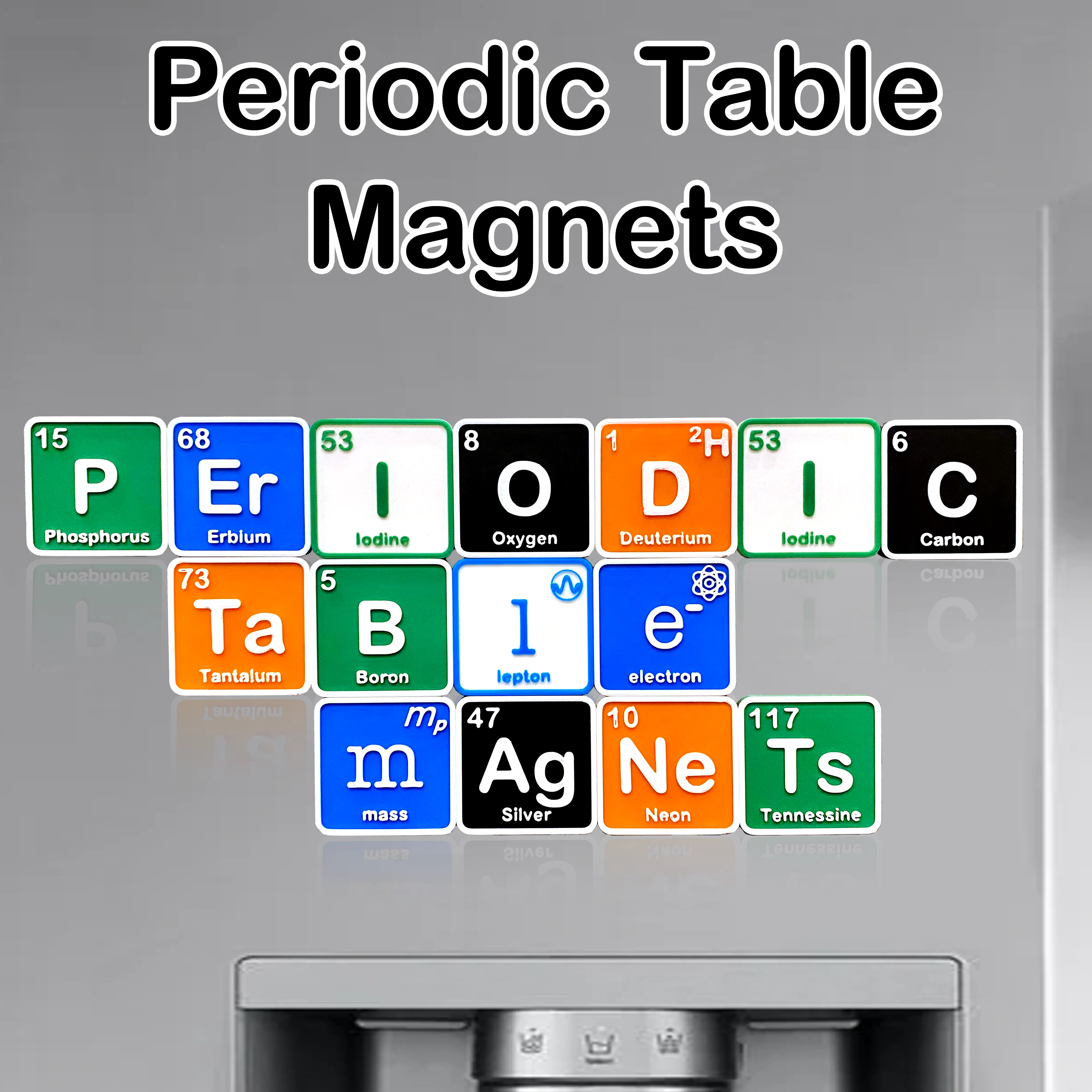 Periodic Table of Elements Magnets - Set of 130 Files!