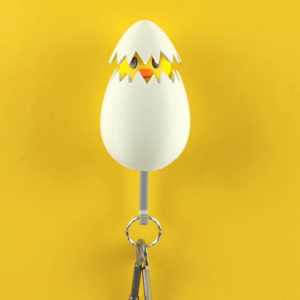 HUEVO DE GALLINA - COLGADOR DE LLAVES DE PARED-0