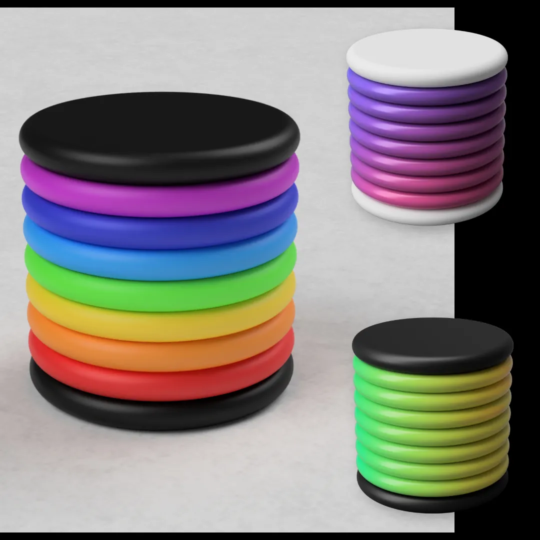Cute Threaded Containers - Multicolored