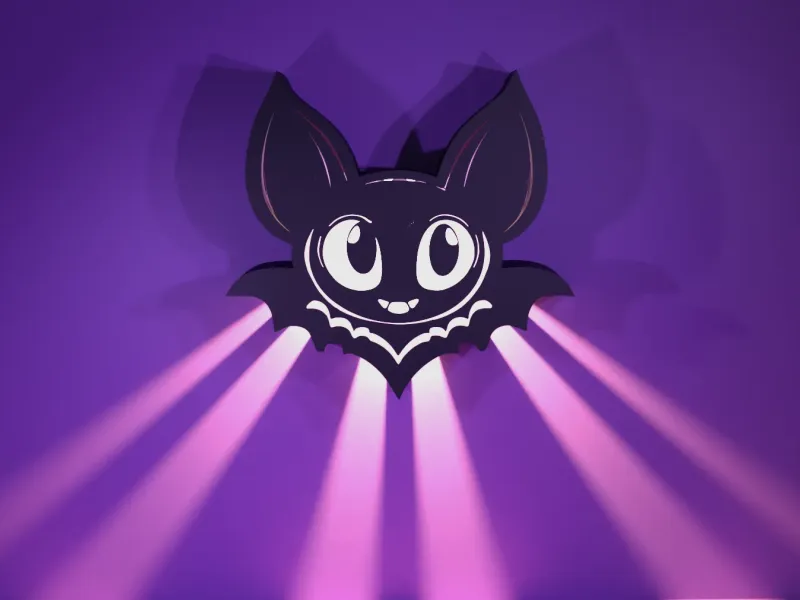 Cute Bat NightLight Lamp