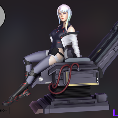 Lucy - STL Cyberpunk Edgerunners Anime Model Figure