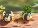 flower pot Bee pencil holder STL 3MF-3
