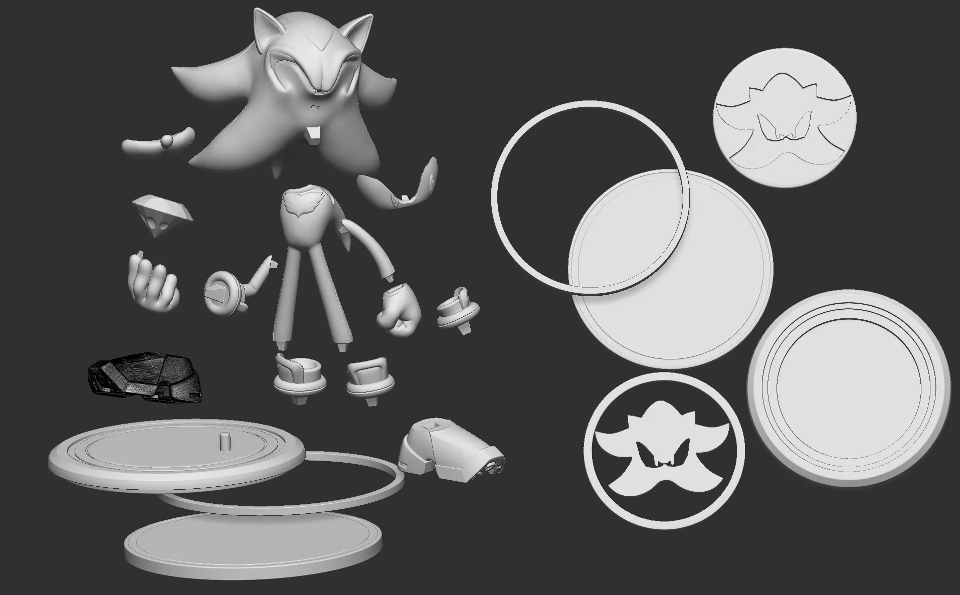 Shadow the Hedgehog with Chaos Emerald