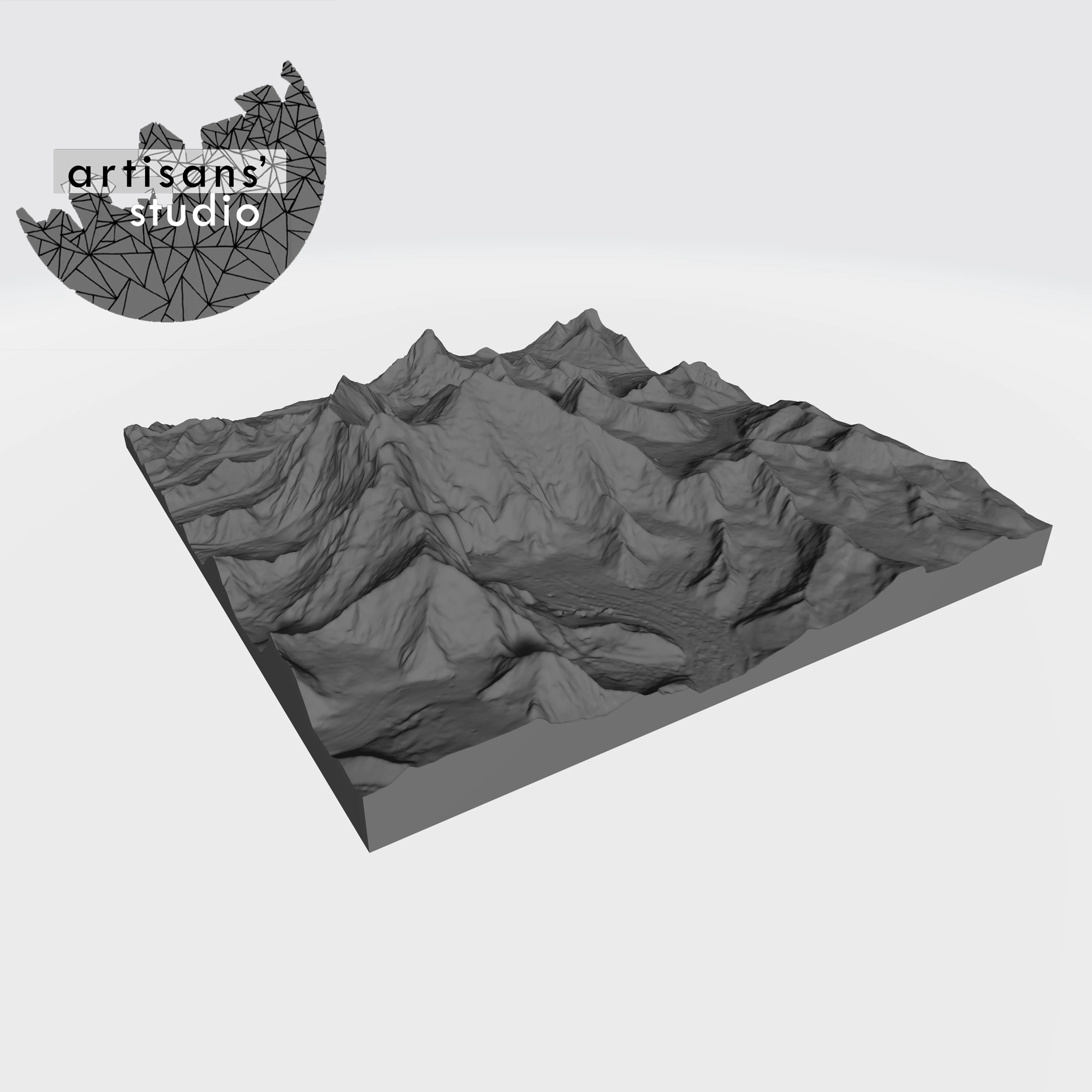 Mount Everest STL File - 3D Topographic Model