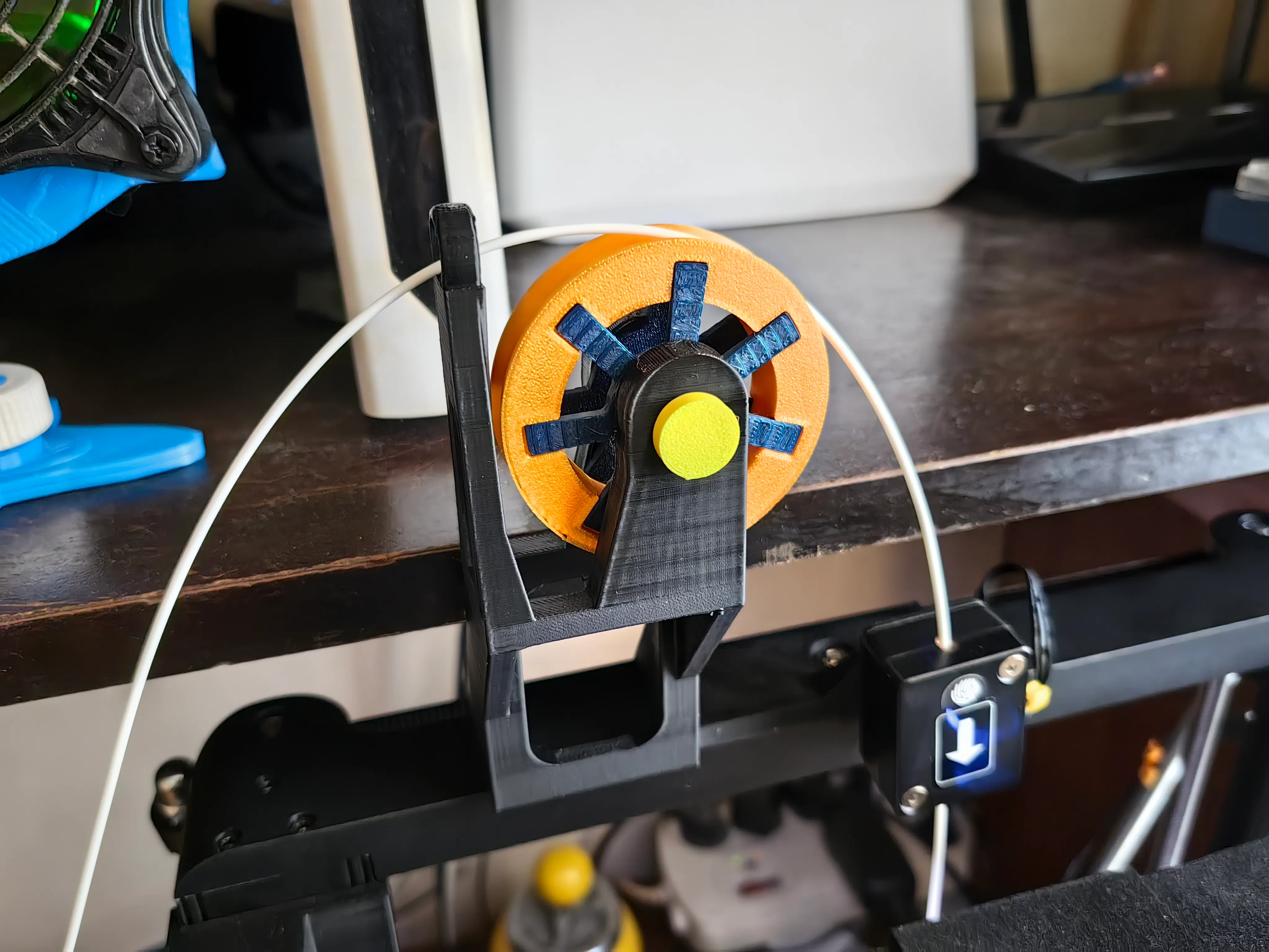 Ender 3 V3KE filament guide for side mounted spool