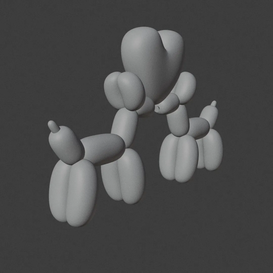 loving balloon dogs