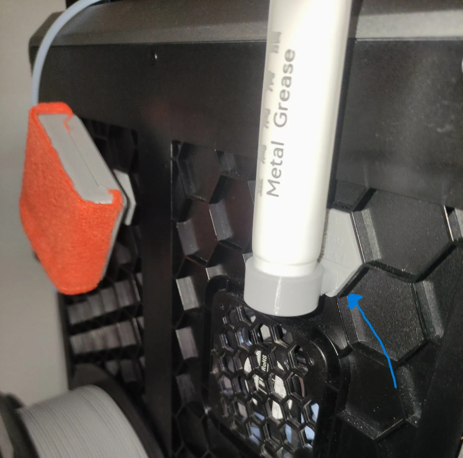 Metal grease tube holder for Creality K1 K1C