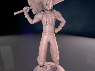 Zack Fair Sculpture – Final Fantasy VII Fan Art (Multi-Part