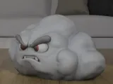 Angry Cloud STL Desk Shelf Decor Model-2