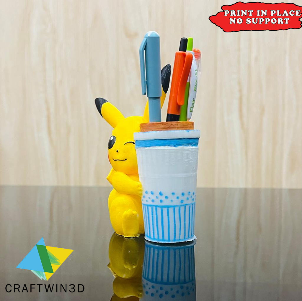 Pikachu pen holder | 3D models download | Creality Cloud